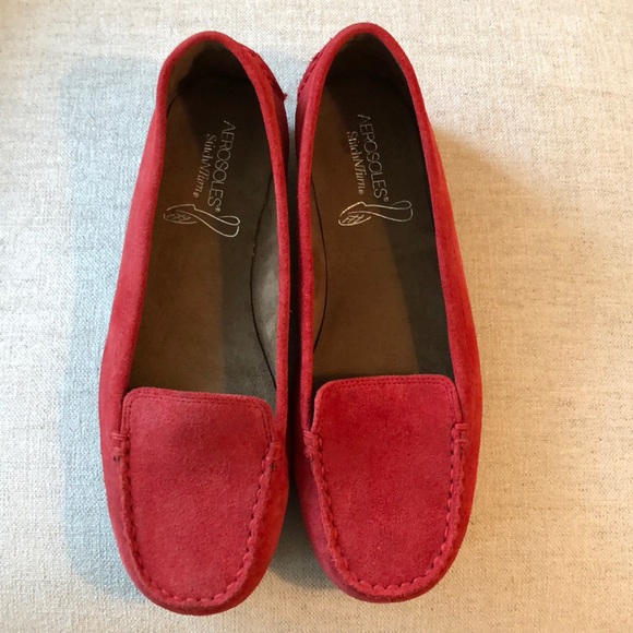 aerosoles suede loafers